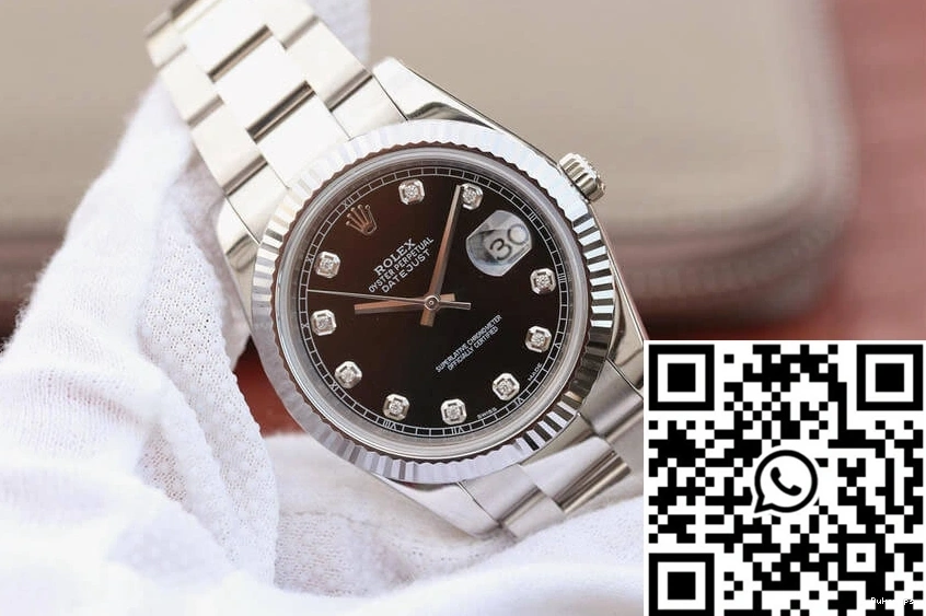 M126334-0011 Dial EW Factory Rolex Black Datejust 0501